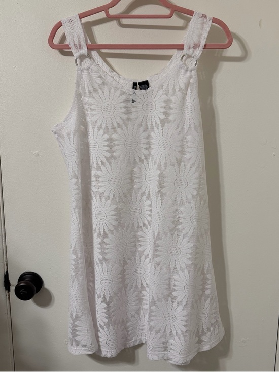 Portocruz Other - White Floral Lace Swim Coverup Dress